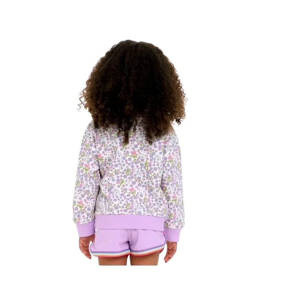 Gabby's Dollhouse Pandy Paws 2 Piece Sweatshirt &Shorts Purple Size 5T NEW
